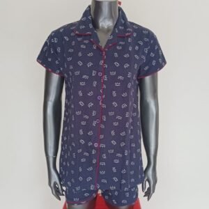 Women’s Beauty Crown Printed Night Suit Boxer