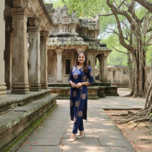 A-Line Kurta Set with Palazzo