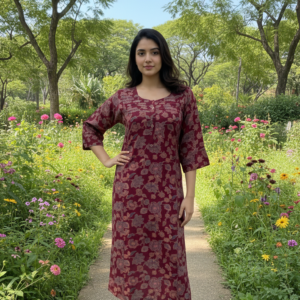 Floral Cotton Kurti